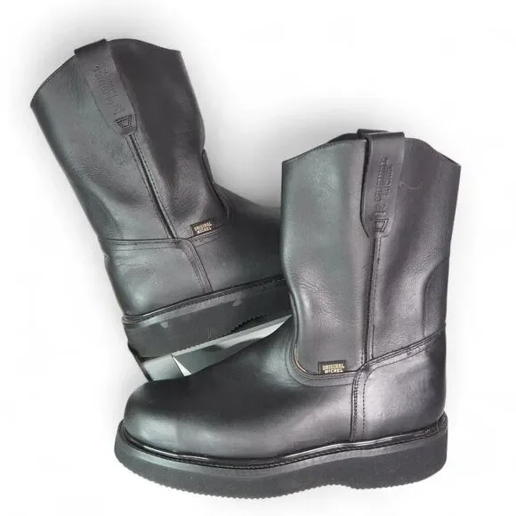 Original Michel Grasso Mil Rayas Work Boots with Steel Helmet Black‎ Men's 9