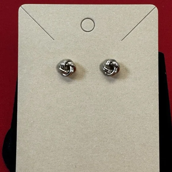 Love Knot Stud Gold‎ Tone Earrings