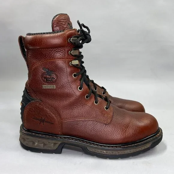 Georgia Men's‎ Size 8 Carbo-Tec LT Waterproof Lacer Work Boots