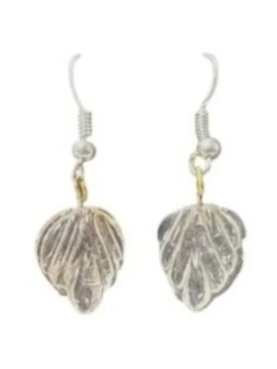 Retro Leaf Shaped Dangle Earrings Clear Acrylic Minimalist Fashion Jewelry Women
