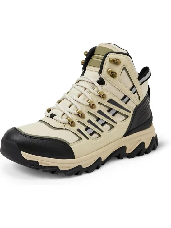 Men's Sand Waterproof Shoes Casual High Top Round Toe Non Slip Hiking Boots
