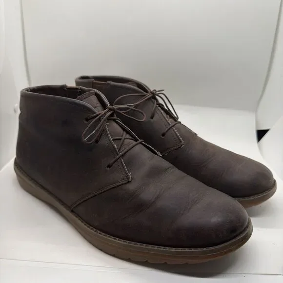 Timberland Earthkeepers 5949R Front Travel Brown Leather Chukka Boots Mens 10