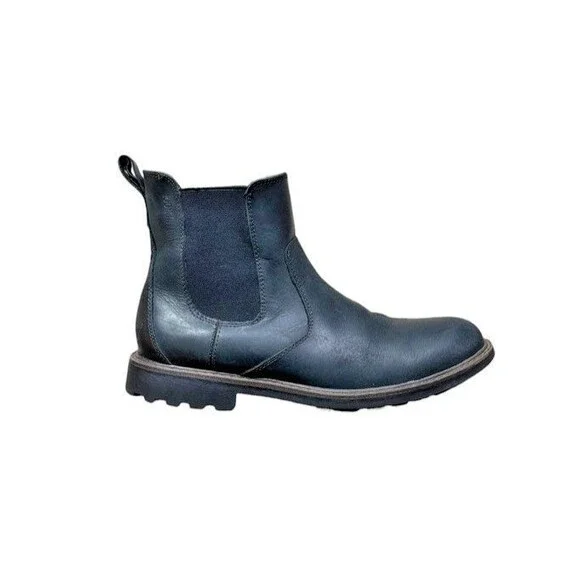 G.H. Bass Lee Chelsea Boots Mens Size 7 Waterproof Black Leather Preppy City