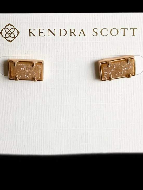 Kendra Scott Rose Gold Drusy Paola Earrings
