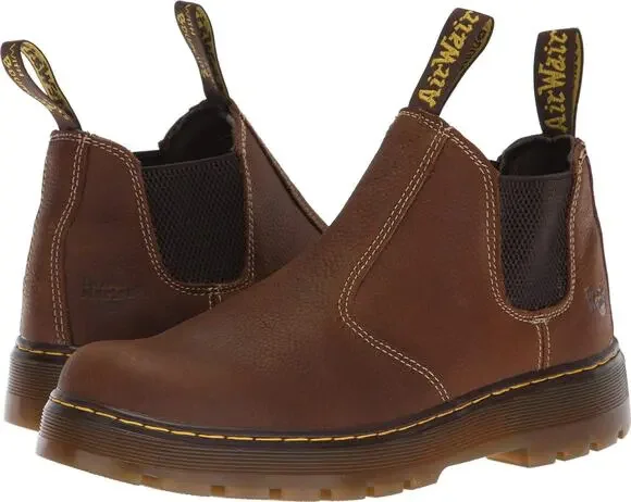 DR. MARTENS MENS HARDIE CHELSEA BOOT, WHISKEY PIT QUARTER, 10 US