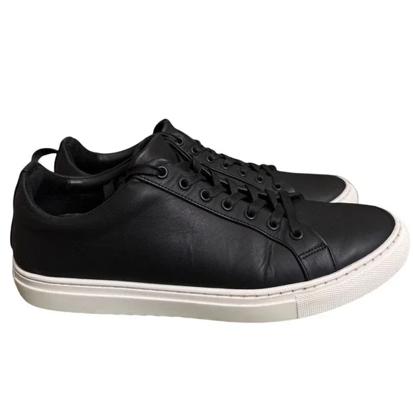 Thursday Boot Co Premier Low Top Matte Black Leather Sneakers Mens 10