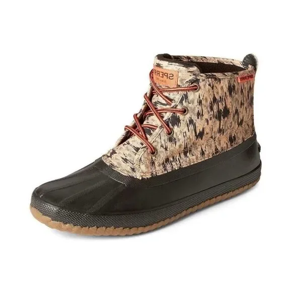 SPERRY BREAKWATER LU BR CAMO Waterproof Duck Boots‎ STS24392 Black MEN 10 NEW