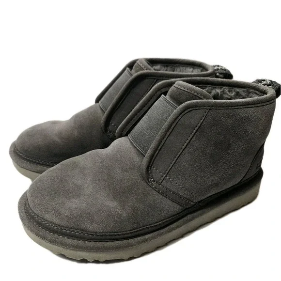 NEW‎ UGG Mens Neumel Pull-On Ankle Boot - 1106995 - Grey Suede - Size 5