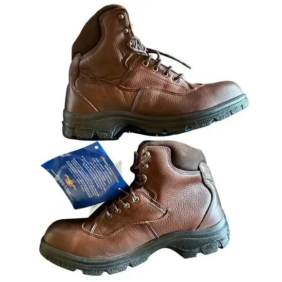 New Thorogood Brown 6” Sport Hiker Safety Toe Made in US sz 12
