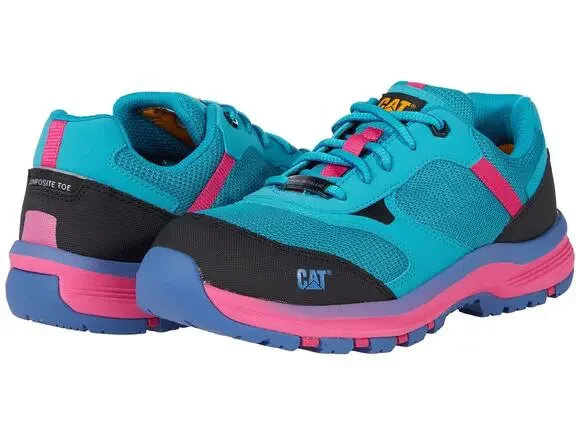 CATERPILLAR QUAKE COMPOSITE TOE TILE BLUE 6 D - WIDE