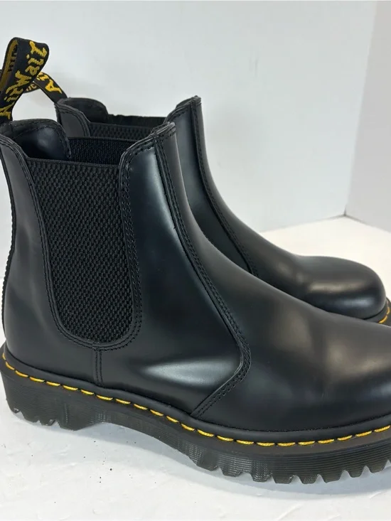 Dr Martens 2976 BEX Sz 8 Men's Leather Smooth Chelsea Boots In Black - Excellent