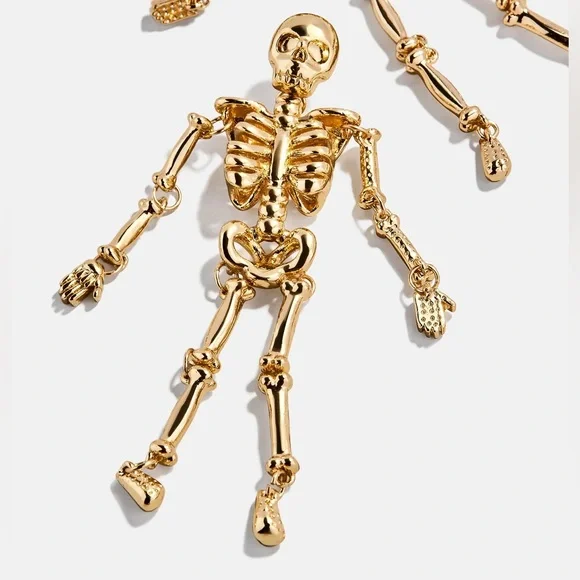Baublebar Drop Dead Hottie Gold Skeleton Earring