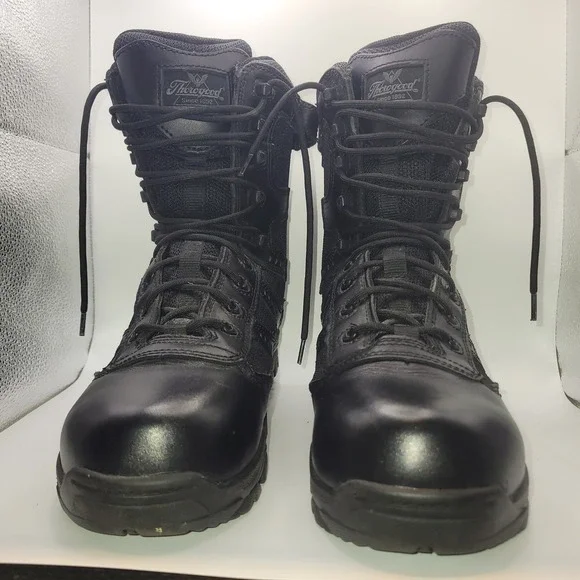 Thorogood Gen-flex2 8 Side Zip Composit Toe Tactical Boot Black 8046191 Mens 6.5