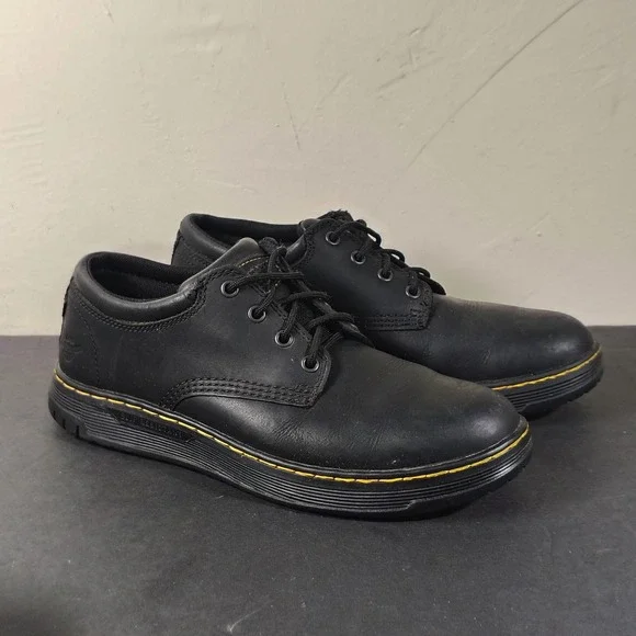 Dr Martens Culvert ST Mens 9 Black Leather Steel Toe Slip Resistant Work Shoes