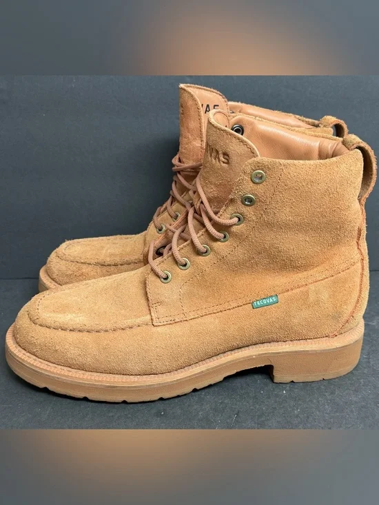 Tecovas Men's The Rugged Moc Natural WP Roughout Boots 10079NAT SIZE 9.5D NICE