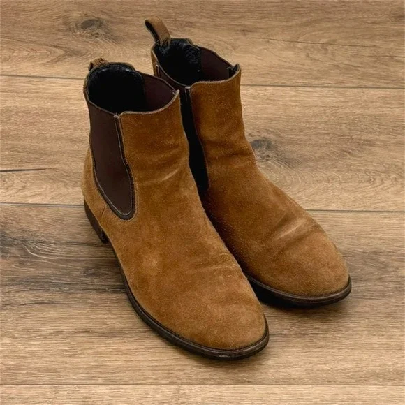 Thursday Boot Co Men's Size 9.5 Chelsea Boots Brown Suede Ankle Boots
