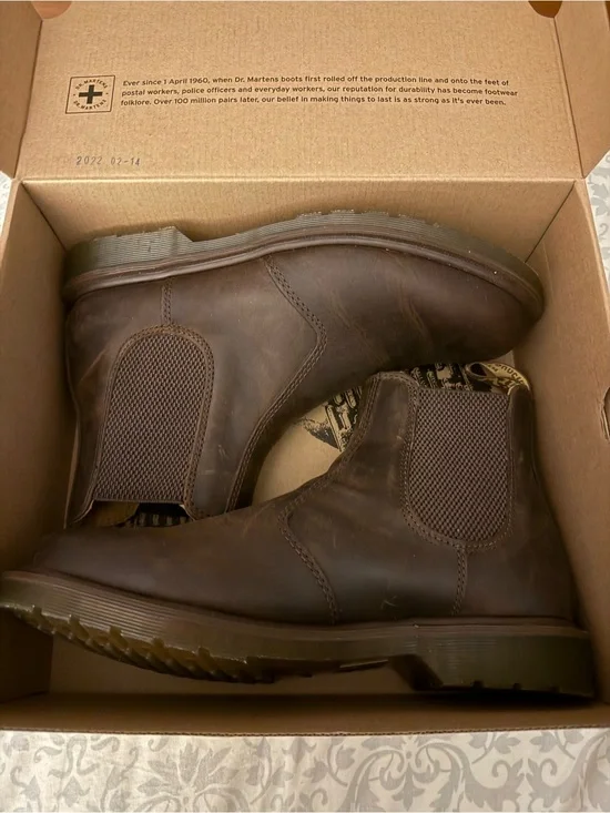 Dr. Martens Brown Leather Chukka Boots