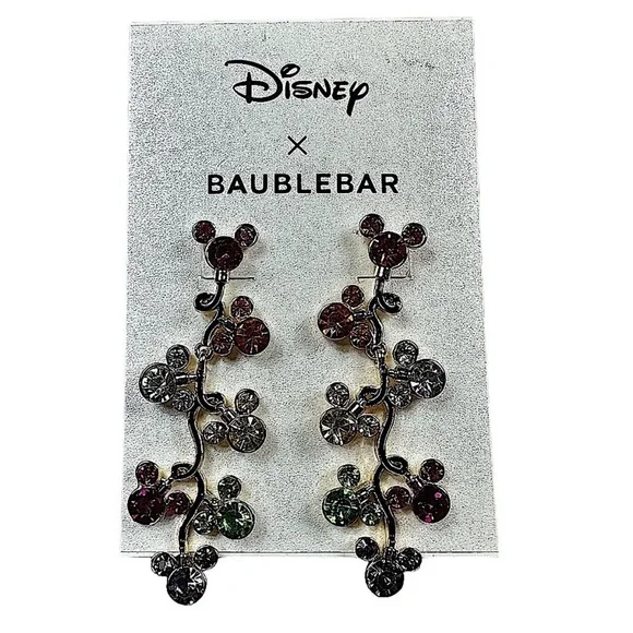 DISNEY x BAUBLEBAR: NWT Multi-Color Mickey Mouse Drop Earrings