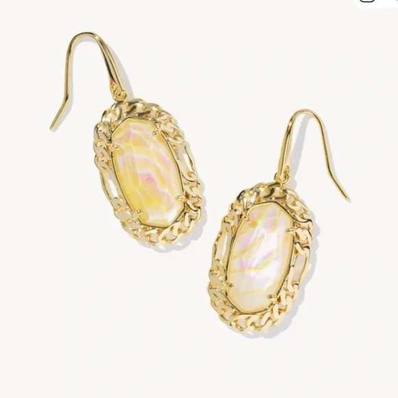 Kendra Scott Gold Dani Figaro Frame Drop Earrings