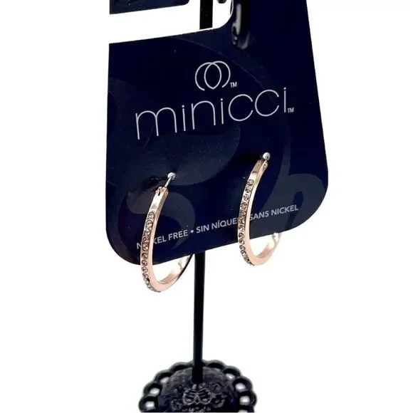 🌼🌼Minicci rose gold tone hoops. NWT🌼🌼