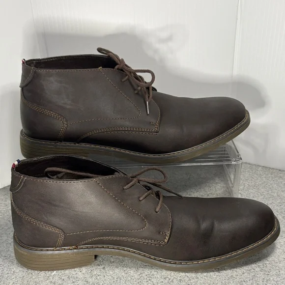 Elegant IZOD Dark Brown Chukka Boots for Men size 10‎ fc3