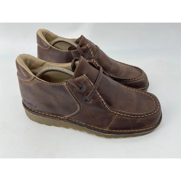 Dr. Martens Boots Mens 10 Brown 2810 Airwair Moc Toe Leather Chukka Vintage