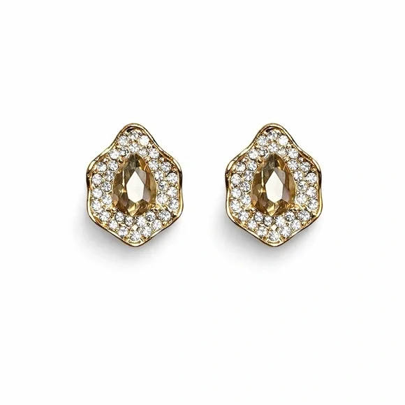 ⚜️ Elegant Gold and Silver Stud Earrings