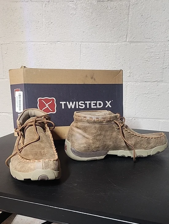 Twisted X Men's Tan Brown Suede Chukka Driving Moc