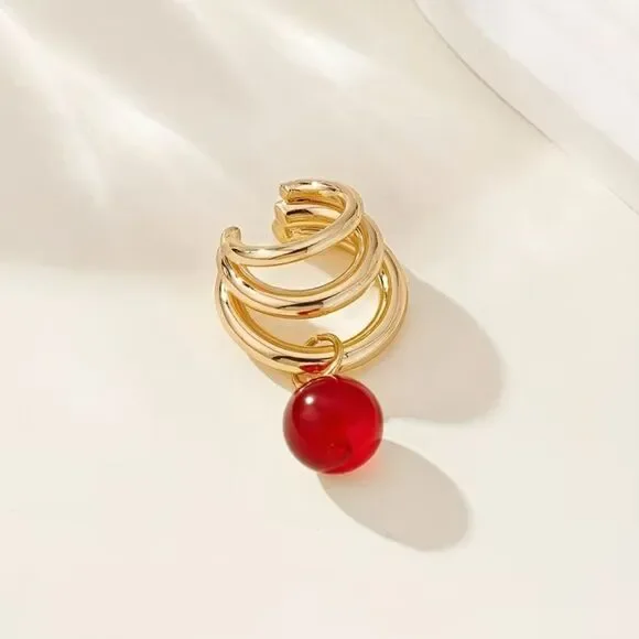 Stone ear cuff #2420