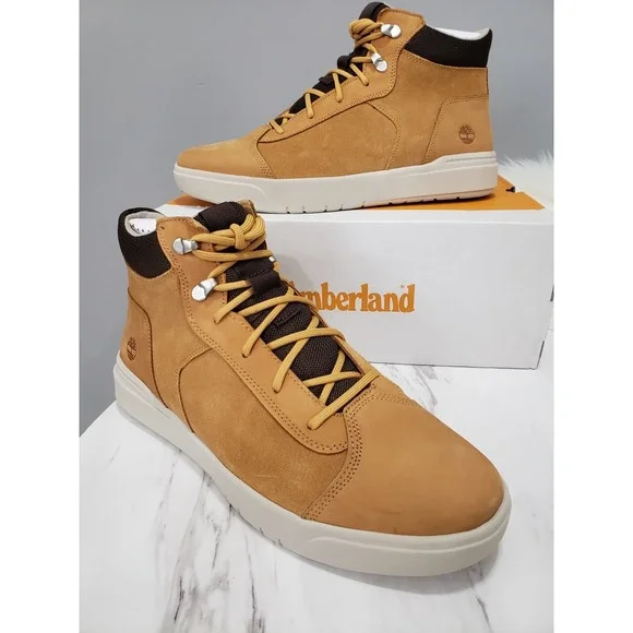 NEW SIZE 12 TIMBERLAND MEN'S SENECA BAY CHUKKA‎ SNEAKER BOOTS WHEAT NUBUCK