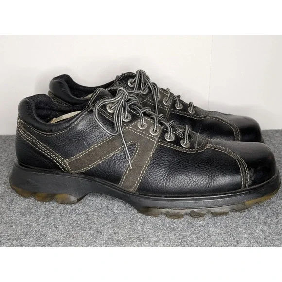 Vtg Bed Stu The Next Step Black Leather Mens Shoes EU 46 Grunge Emo Quality Lace