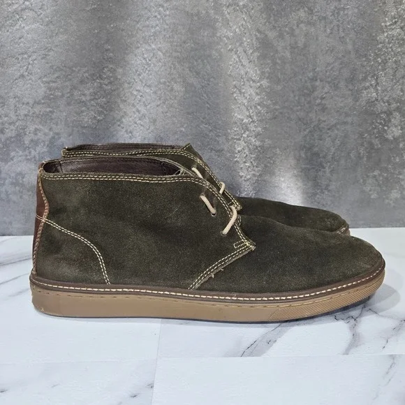 Johnston & Murphy Wallace Chukka Boots Mens Size 12 Green Suede Leather