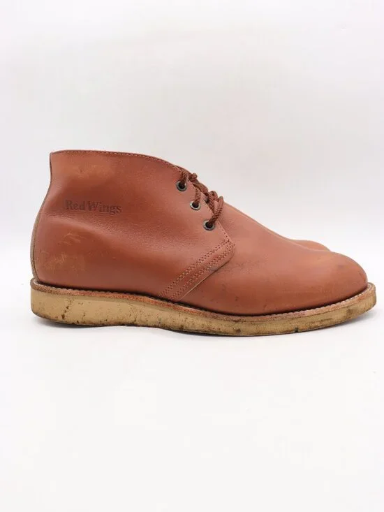 Red Wing 595 Traction Tred Chukka Work Men’s 11.5 EE Brown Leather Heritage USA