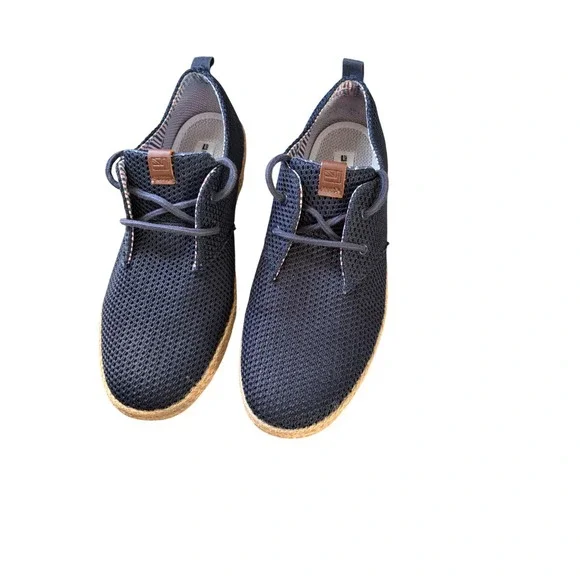 Ben Sherman Men's Navy Mesh Chukka Boots Espadrille Sole‎ Lace Up Size 13