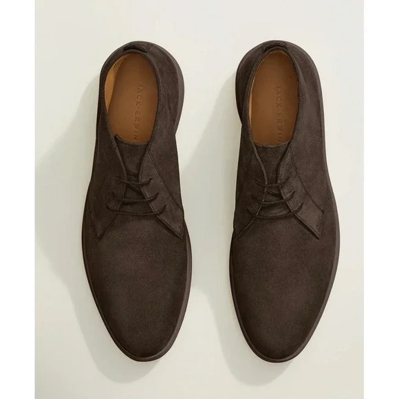 Jack Erwin Mens Dark Brown Suede Chukka Boots Made in Spain Size‎ 11 2072