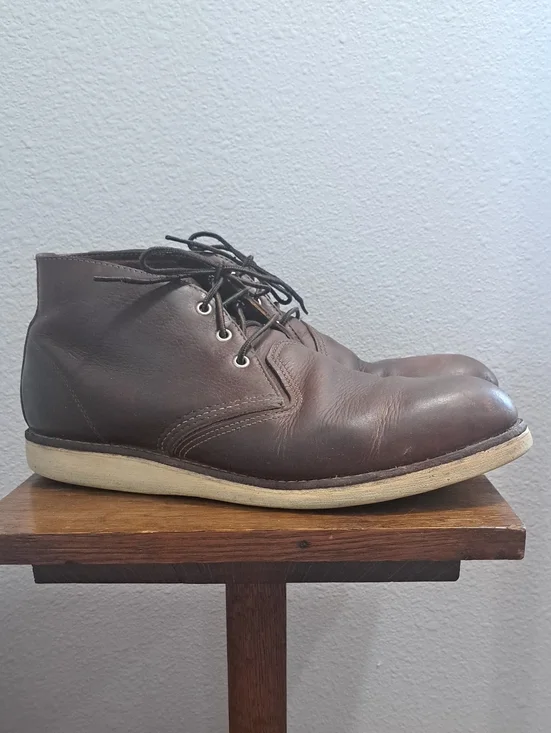 Red Wing Work Chukka Boots In Briar Oil Slick Leather Model 3141