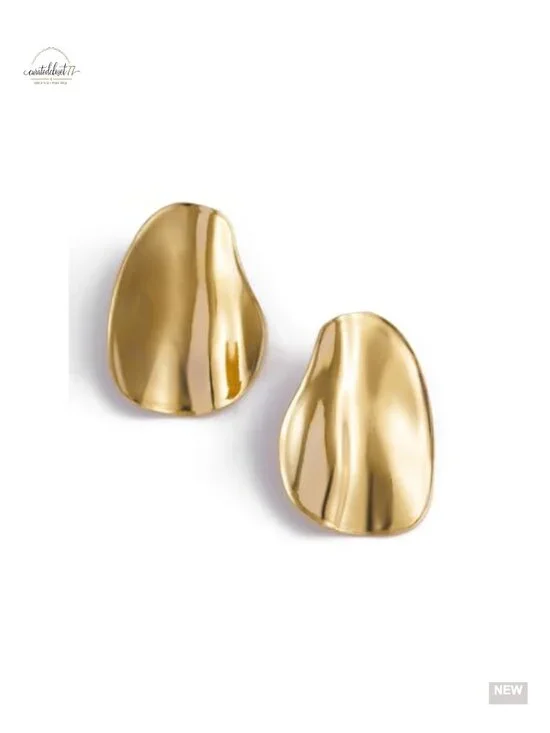 Exaggerated Chunky Teardrop Earrings, Geometric Statement Drop & Dangle Earrings