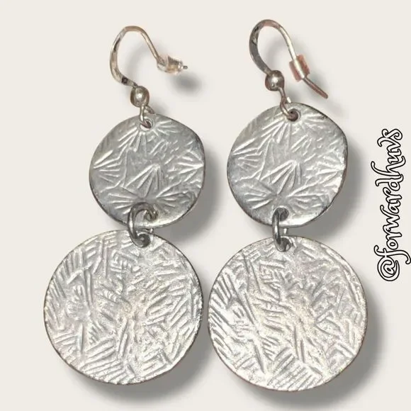 Bundle Sale 3 for $15 | Silver-Tone Dangle Earrings – Elegant and Versatile