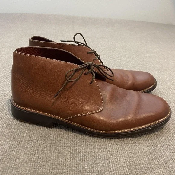 Cole Haan Boots Mens Size 13 Brown Leather Chukka Ankle Dress Casual C03950