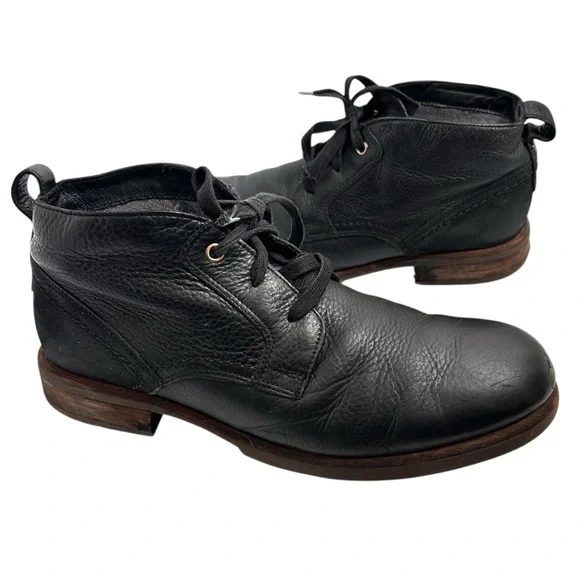 UGG Brompton 1008087 Mens Oxford Chukka Black Leather Boots 10.5
