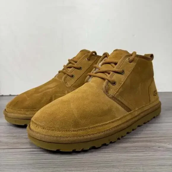 UGG Neumel Suede Lace-Up Chukka Boots - Chestnut
