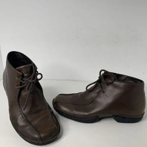 Merrell Mens Metro Gnome Chukka‎ Dark Coffee Boots Sz 10 Hiking Leather EUC