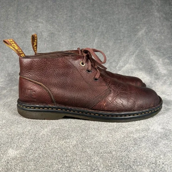 Dr Martens Sussex Chukka Boots Brown Pebbled Leather Mens 12 M Work AW004