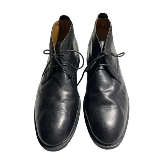 Clarks Mens Black Leather Chukka Boots Lace Up Ankle Boots Siz 11.5 261193877105