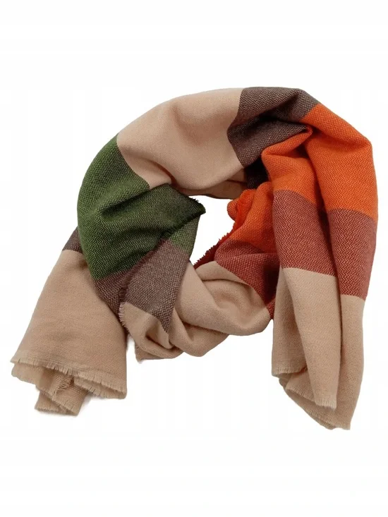 Zara • Color Block Blanket Scarf Accessory