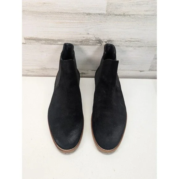 Aldo Chelsea Boots Mens Size 12 Black‎ Suede Slip On Ankle Dress Casual