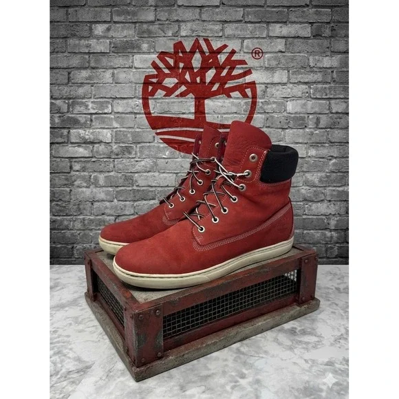 Timberland Adventure 2.0 🚨Cupsole Chukka Red‎ Nubuck Leather Mens Boots  11.5W