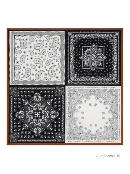 Large 70x70cm Square Satin Scarf Floral Print - Polyester Hair Neck Scarf