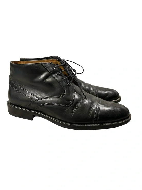 Johnston‎ & Murphy Signature Series Cap Toe Sheep Skin Leather Ankle Boots 10