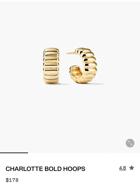 MEJURI Charlotte Bold Gold Hoop Earrings